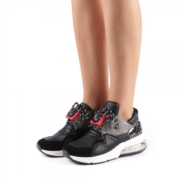 Γυναικεία αθλητικά παπούτσια Viorelia μαύρα - Kalapod.gr